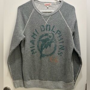 Ladies Miami Dolphin Junk Food Originals Vintage Logo Sz Lg